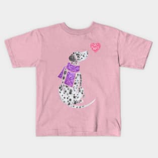 Watercolour Dalmatian Kids T-Shirt